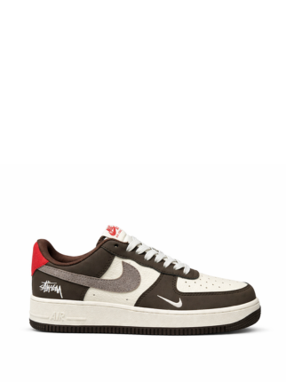 Nikee Airforce 1 Low 07 X Stussy Brown 957 - 1