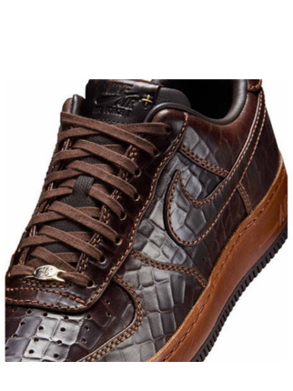 Nikee Airforce 1 Low Fauna Brown Croc 1107 - 3