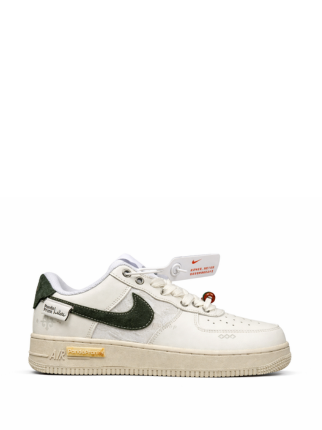 Nikee Airforce 1 Low Panda Prank Moss Green Swoosh 956 - 1