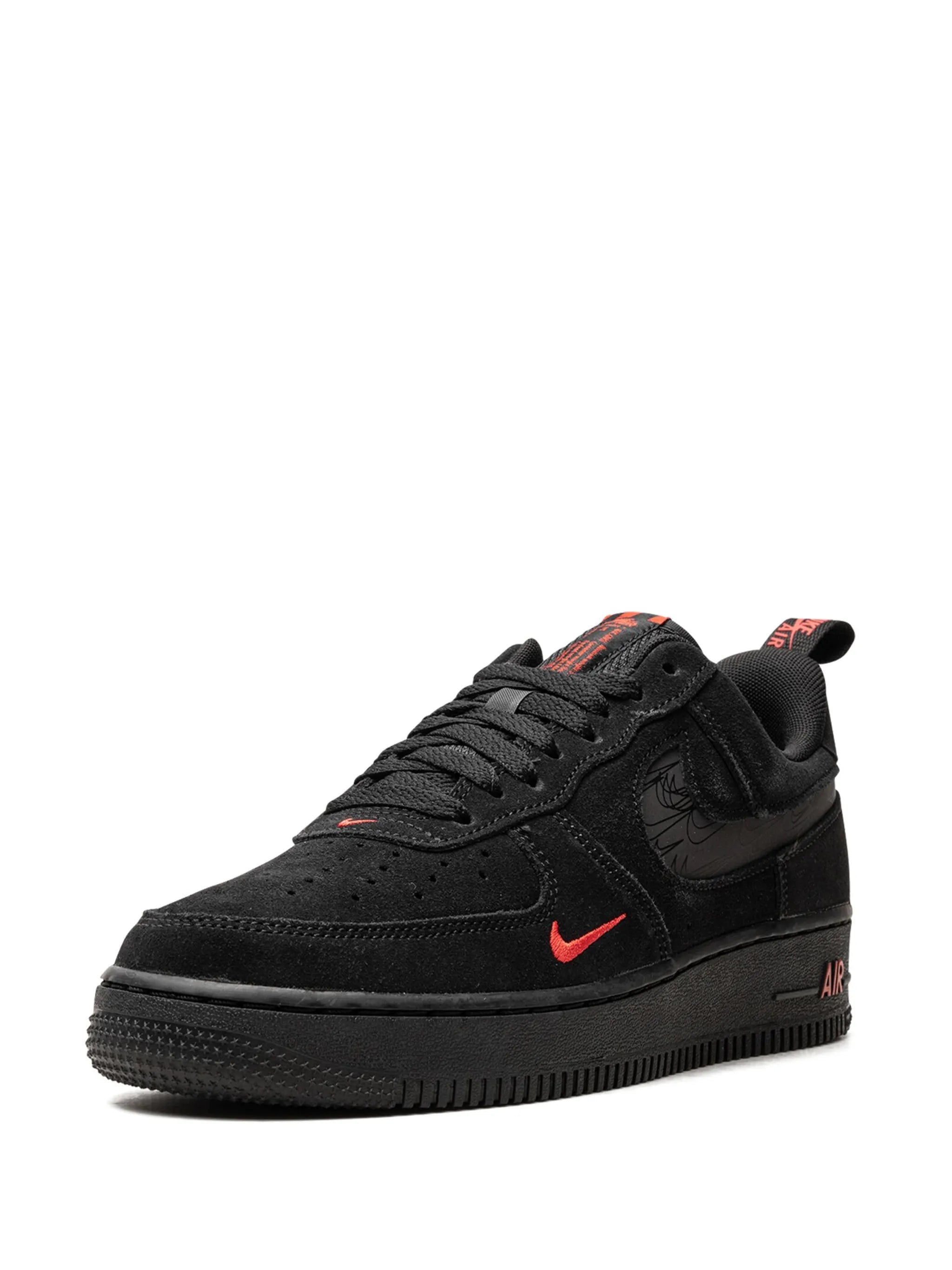 Nikee airforce 1 black orange - 3