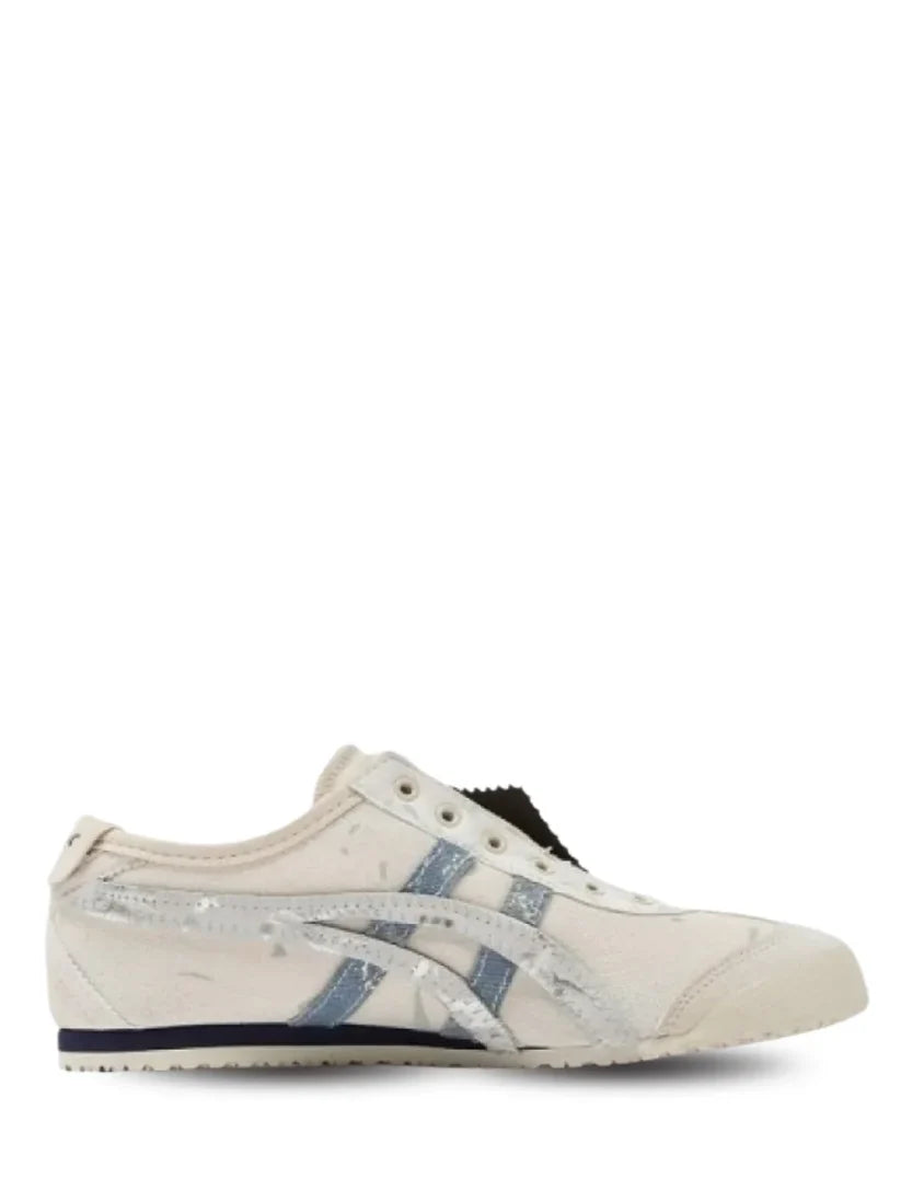 Onitsuk_a tiger panda prank white silver slip on - 1