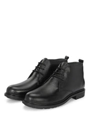 Zaraa Goat Black Leather Formal