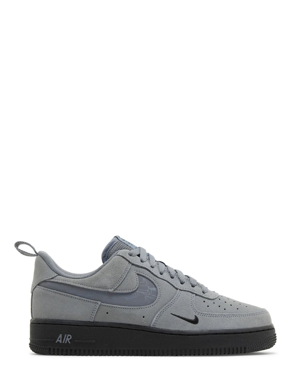 Nikee Airforce 1 07 LV8 SE Reflective Swoosh Cool Grey