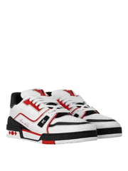 trainer white red black