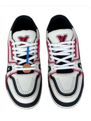 Louis Vuitton Lv Trainer White Red Black