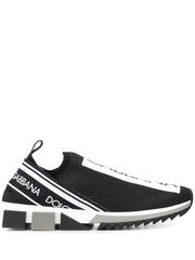 Dolc.e Gabbana Black White Slip On Sorrento Sneakers