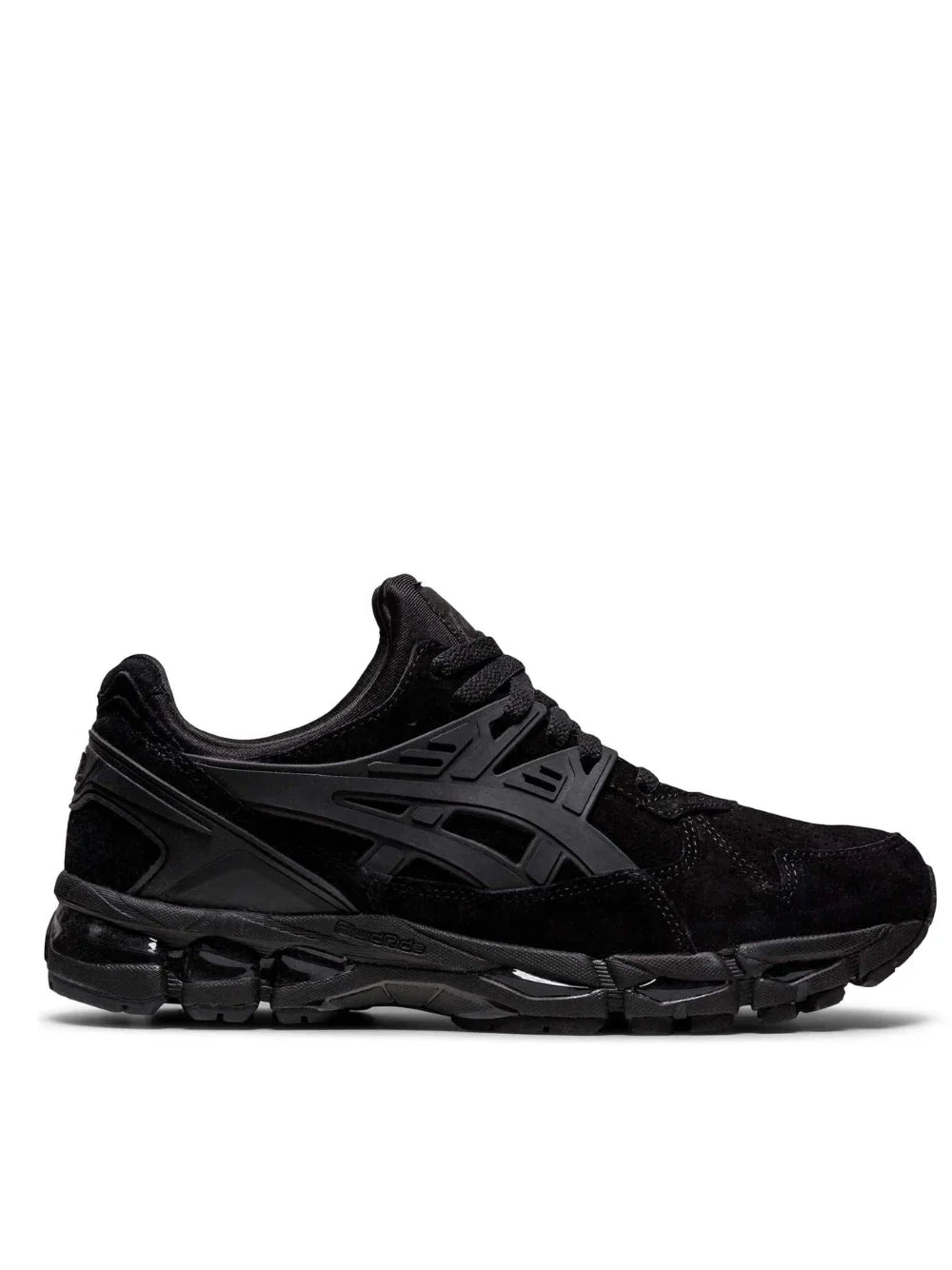 Asicss gel kayano black suede