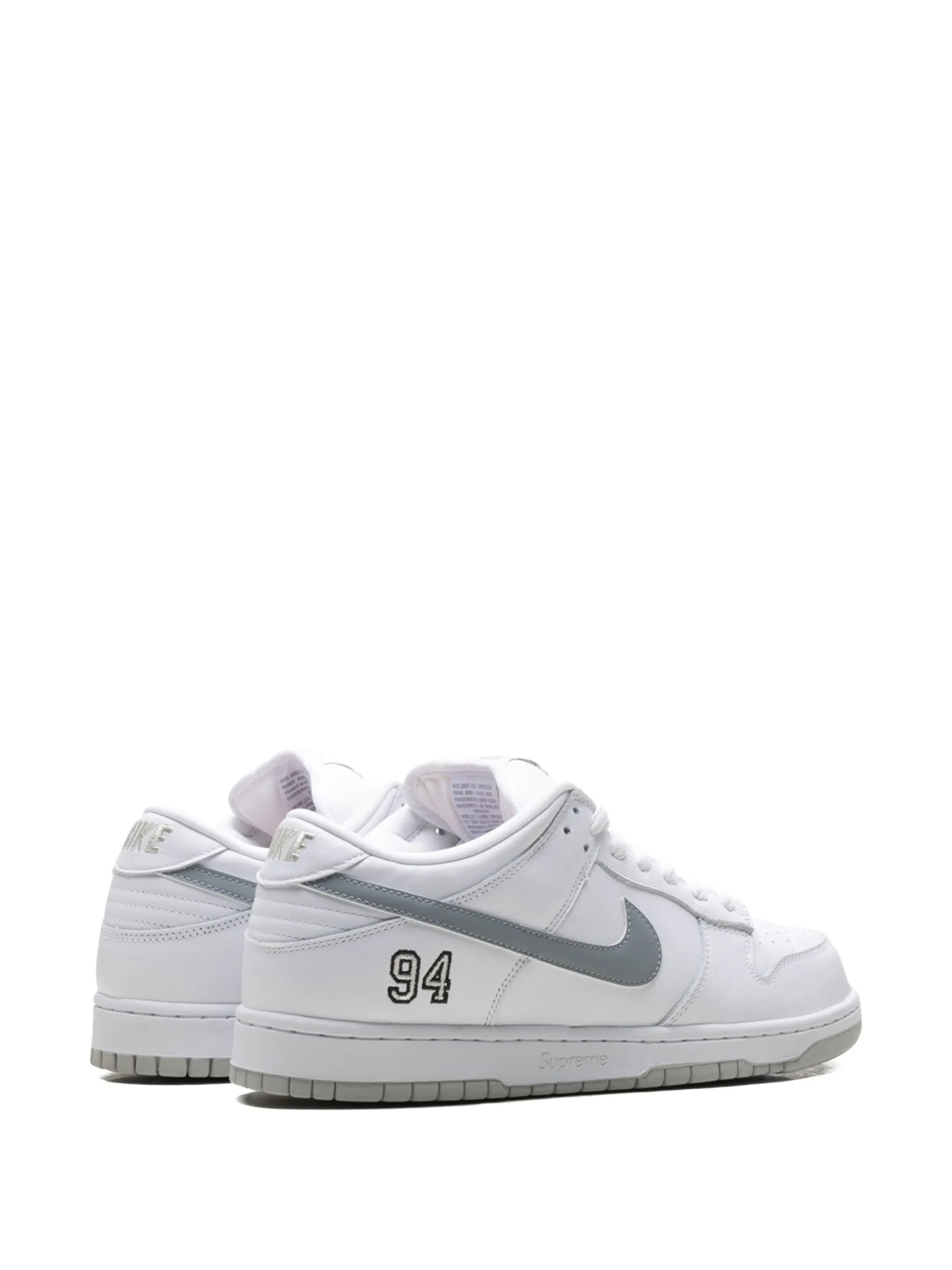 Supreme x Nikee SB Dunk Low White Grey - 5