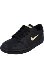 NIKE AIR JORDANN 1 LOW METHOD OF MAKE BLACK METALLIC GOLD