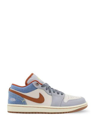 Nikee Air Jordan 1 Low Phantom REPAIRED DENIM