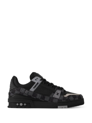 Louiss Vuitton Trainer Black Grey