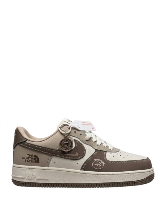 Nikee Airforce 1 Thee North Face Mocha 1071