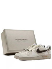 Nikee Airforce 1 Low Panda Prank Moss Green Swoosh 956