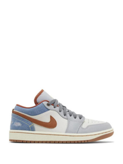 Nikee Air Jordan Retro 1 Low Phantom Denim White 921