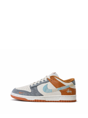 Stussy X nikee SB Dunk Grey Orangee