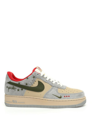 Nikee Air Force 1 X Stussy Grey Red