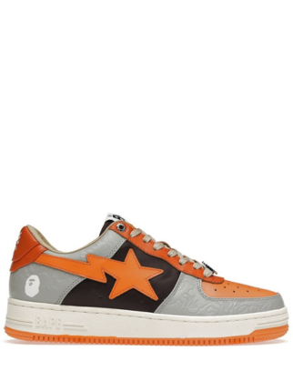 A Bathing Ape Bape Sta Low Grey Orange