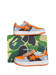 A Bathing Ape Bape Sta Low Grey Orange