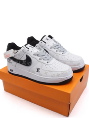 Louiss Vuitton X Nik e Air Force 1 Denim Black