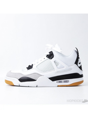 Nikee Air Jordan 4 SB White and Black