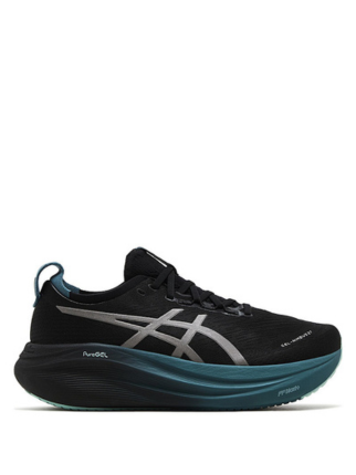 asics gel nimbus 27 black green