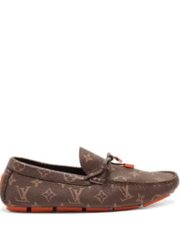 Louis Vuittion Suede Embossed Luxury Loafers
