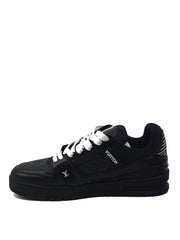 louis vuitton SKATE TRAINER PREMIUM SNEAKERS FULL BLACK