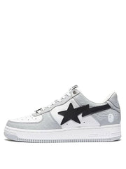 A BATHING APE BAPE STA LOW GREY BLACK