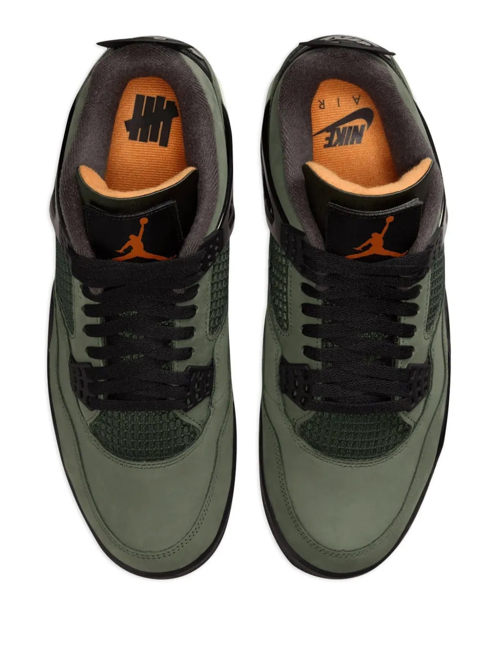nikee Air Jordan Retro 4 x Undefeated Deep Green ( - 5