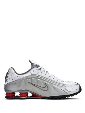 nikee Shox R4 Metallic Silver Comet Red - 1