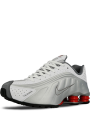 nikee Shox R4 Metallic Silver Comet Red - 2