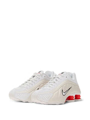 nikee Shox R4 White Red Phantom - 2