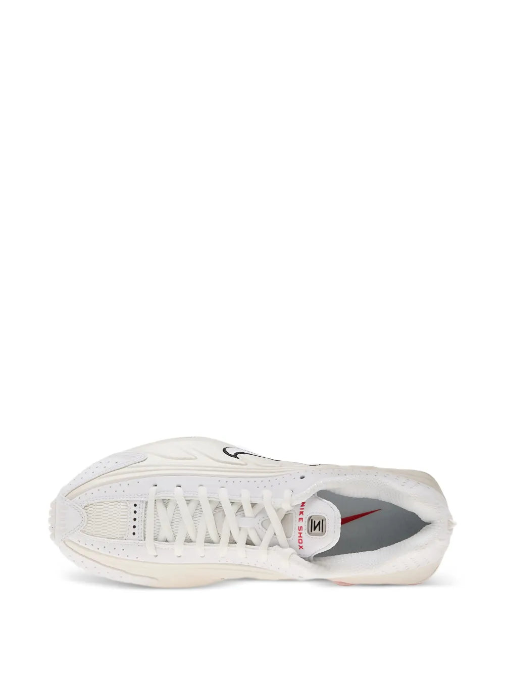 nikee Shox R4 White Red Phantom - 4