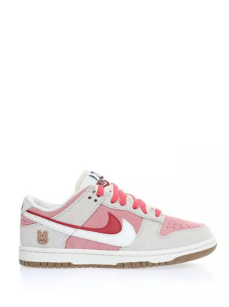 nikee sb dunk low 85 double swoosh pink rabbit for her - 1