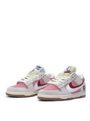nikee sb dunk low 85 double swoosh pink rabbit for her - 3