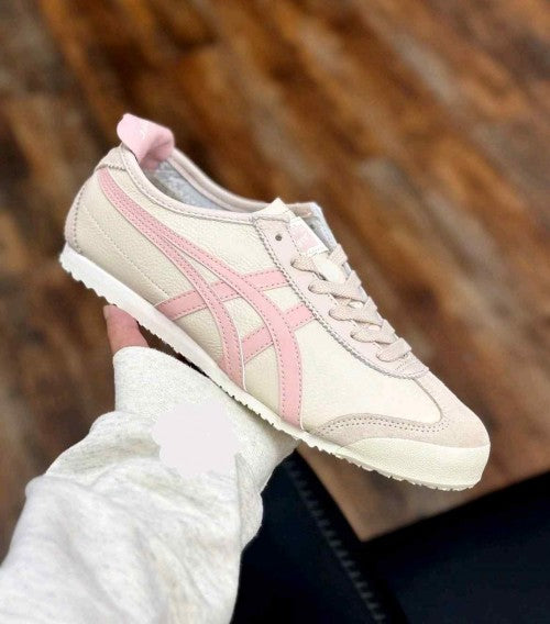 Onitsukaa Tiger Mexico 66 Oatmeal Ginger Pink 5090