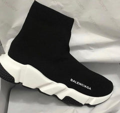 BALENCIAGA__ SPEED TRAINER Black white 477