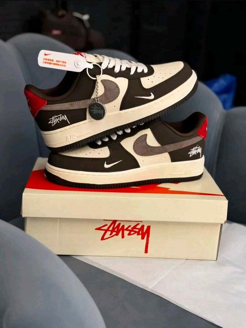 Nikee Airforce 1 Low 07 X Stussy Brown 2559