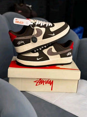 Nikee Airforce 1 Low 07 X Stussy Brown 2559
