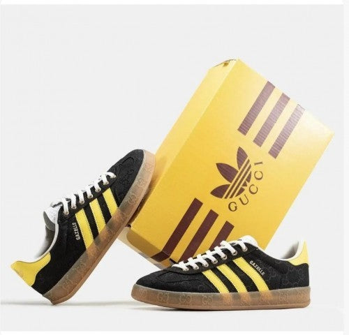 adidass x .Gucci Gazelle Black Yellow fix