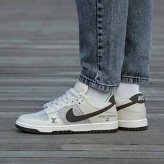 Nikee SB Dunk Low X Louiss Vuitton Gray 404