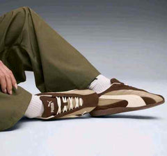 Pumaa SpeedCat Plus Quilted Espresso Brown Warm White 1153