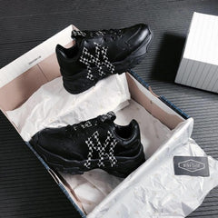 MLB Chunky Liner Ny print Black White