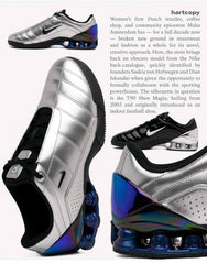 Maha Amsterdam x Nikee Total 90 Secutor Shox Magia Metallic Silver Black Blue