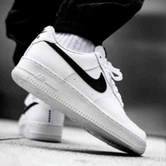 nikee airforce 1 low white black swoosh