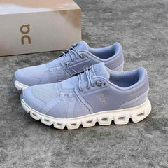 On Running Cloud 6 Chambray White