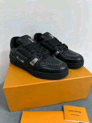 louiss vuitton LV Trainer Black Calf Leather 512