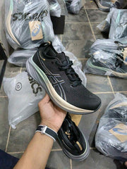 Asicss gel nimbus 26 platinum black champagnes