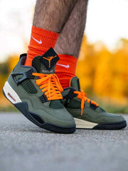 Nikee Air Jordan Retro4 x undefeatedDeep Green 2423