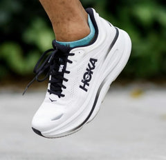 Hoka Bondi 9 White Black